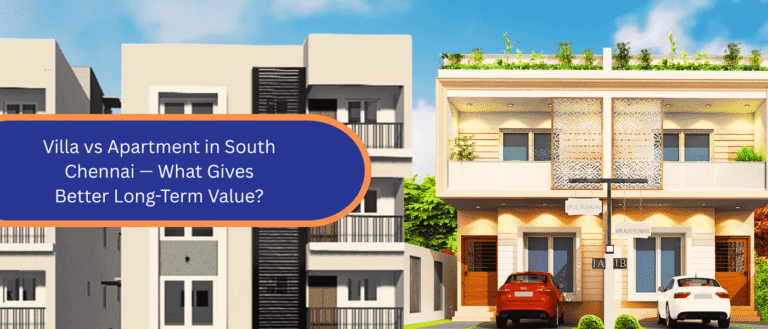 Villa vs Apartment in South Chennai — What Gives Better Long-Term Value